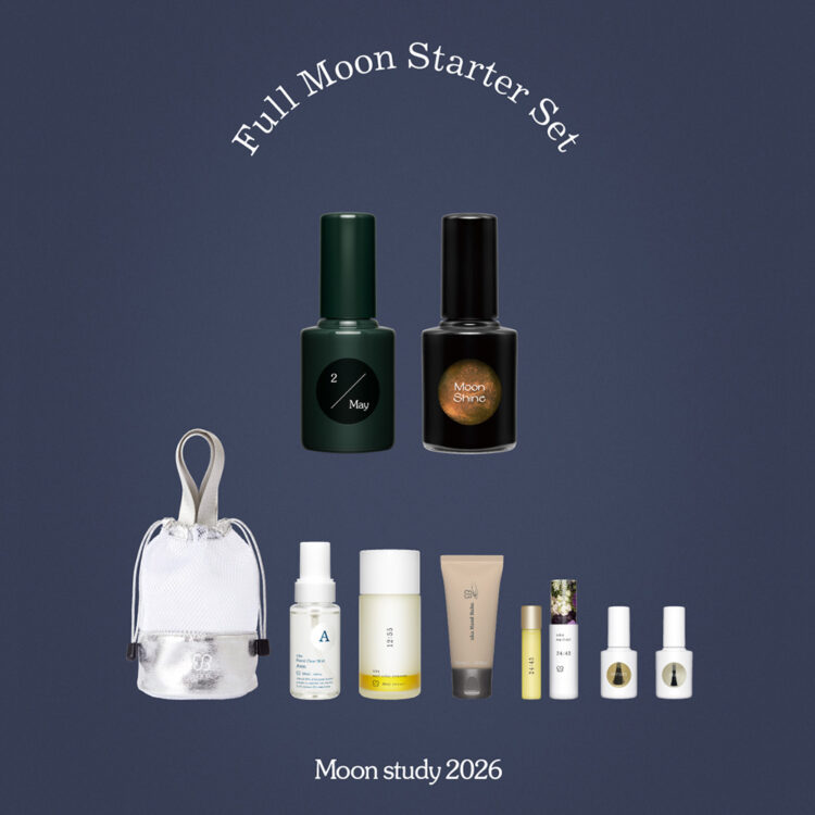 今日は新月。満月に発売するMoon studyはフラワームーン画像