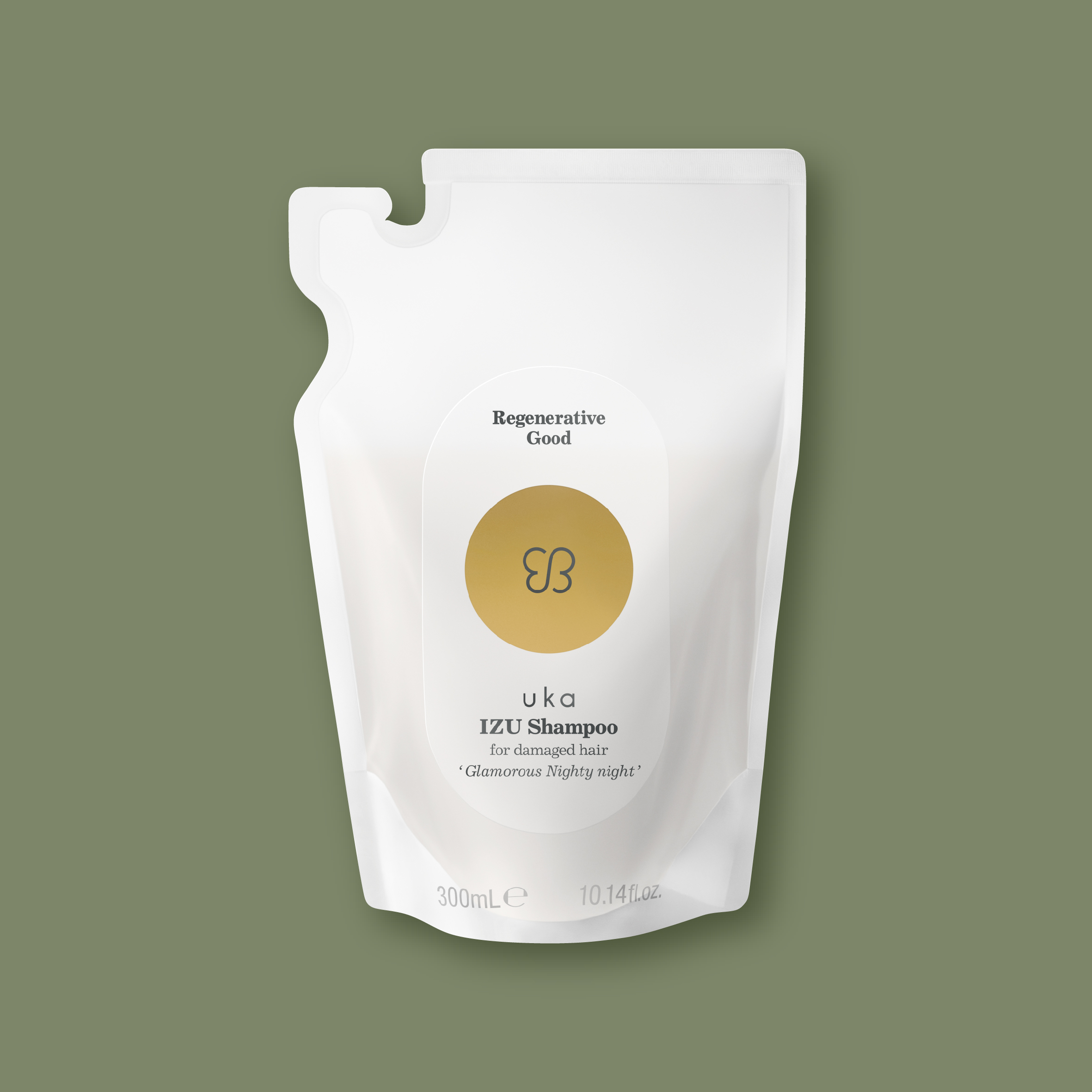 uka IZU Shampoo for damaged hair 'Glamorous Nighty night' 300mL Refill