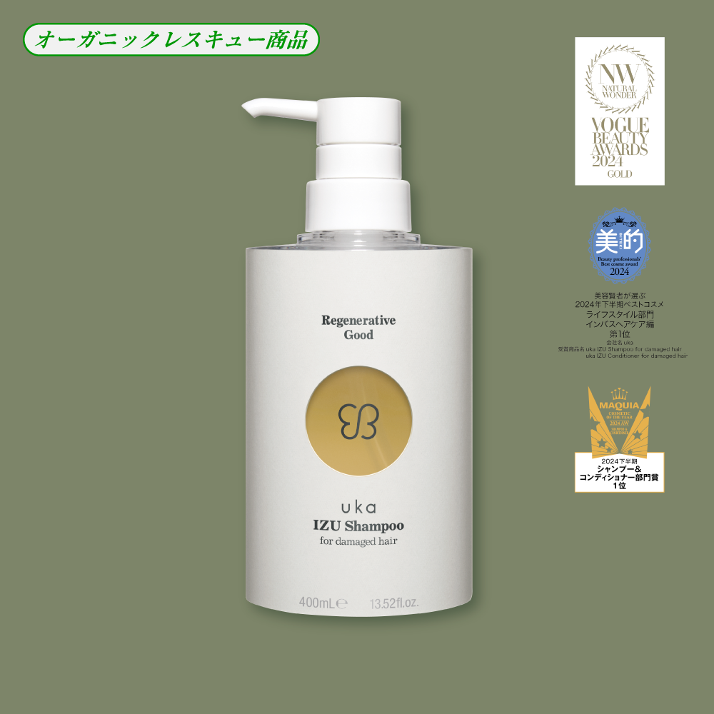 uka IZU Shampoo for damaged hair 400mL Bottle