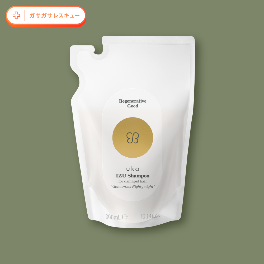 uka IZU Shampoo for damaged hair 'Glamorous Nighty night' 300mL Refill