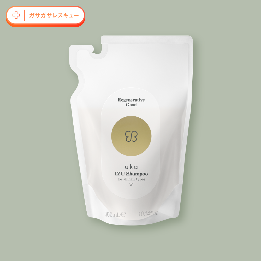 uka IZU Shampoo for all hair types 'Peppermint Fresh' 300mL Refill