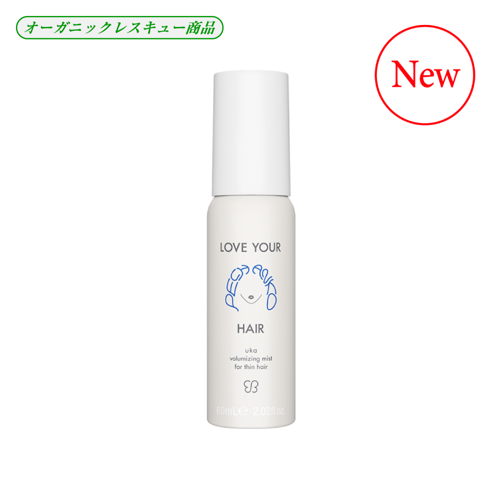 uka LOVE YOUR PECHANKO HAIR volumizing mist for thin hair