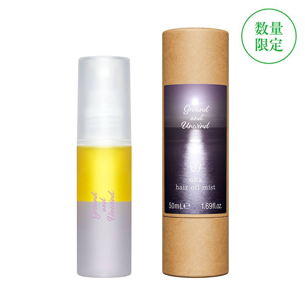 uka hair oil mist Ground and Unwind