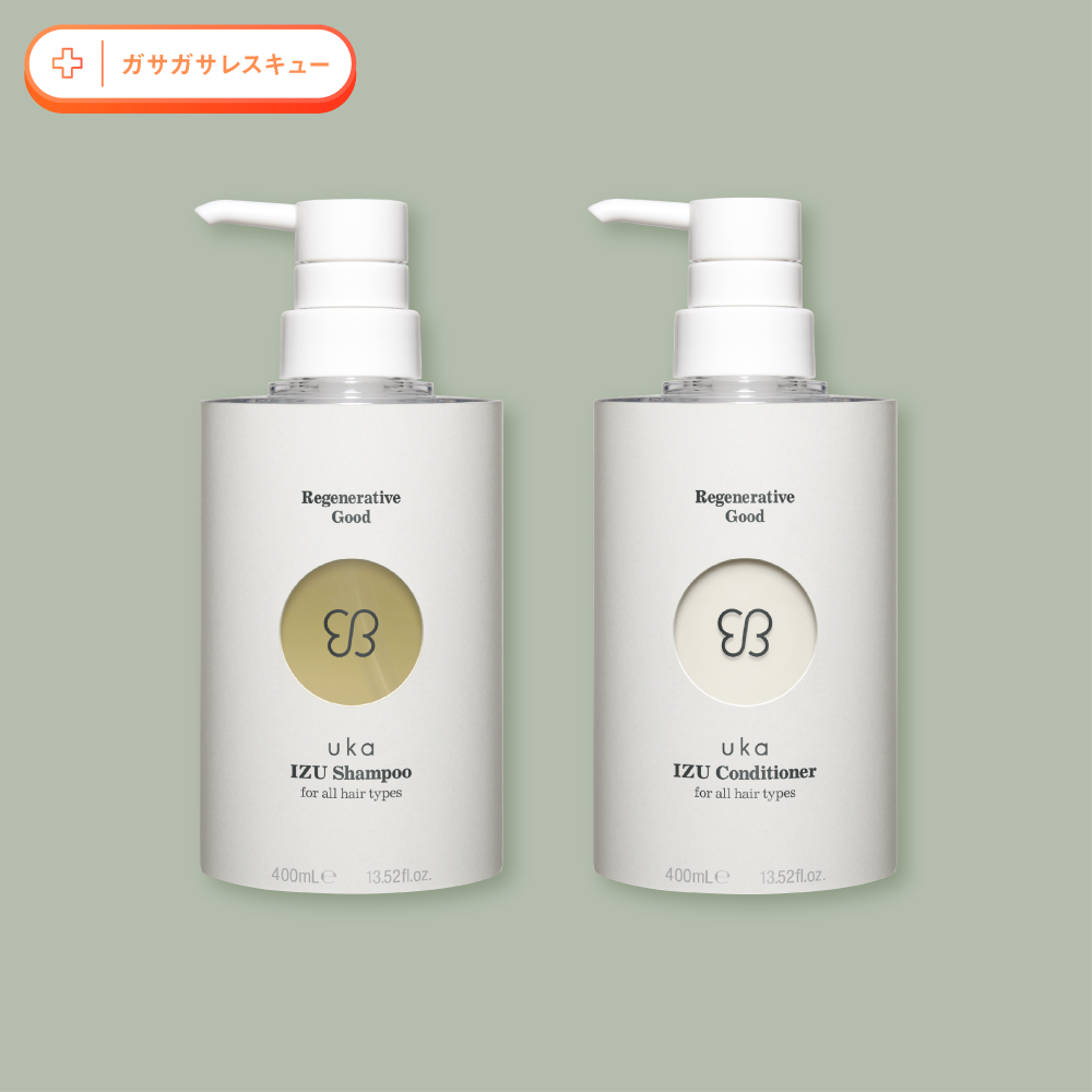 uka IZU Shampoo&Conditioner for all hair types set