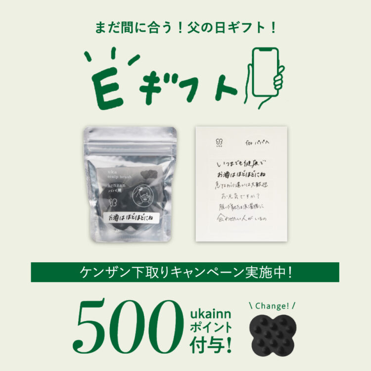 まだ間に合う、父の日のギフト。一言メッセージが選べるパパケンザンでありがとうを画像