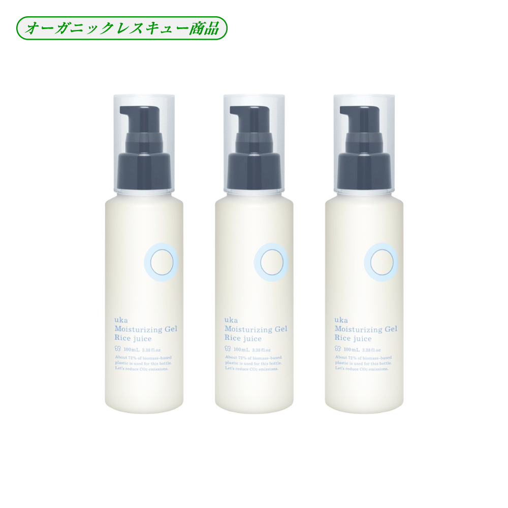 uka Moisturizing Gel Rice juice 3本set