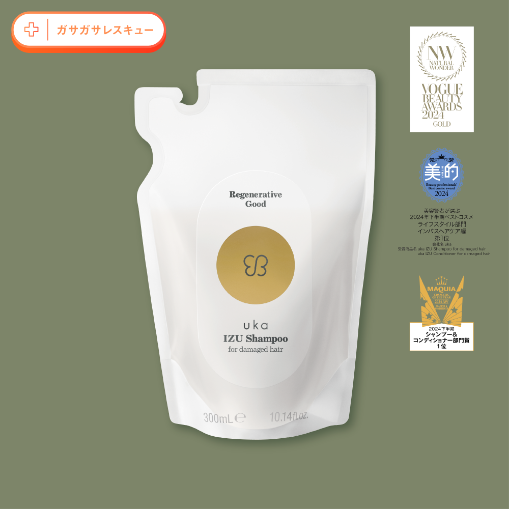 uka IZU Shampoo for damaged hair 300mL Refill