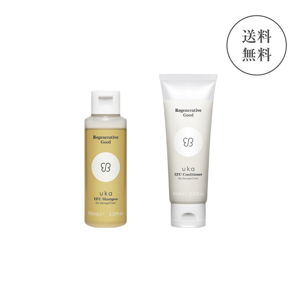 uka IZU シャンプー＆コンディショナー 400ml セット uka IZU Conditioner for all hair types 400mL Bottle | 【公式