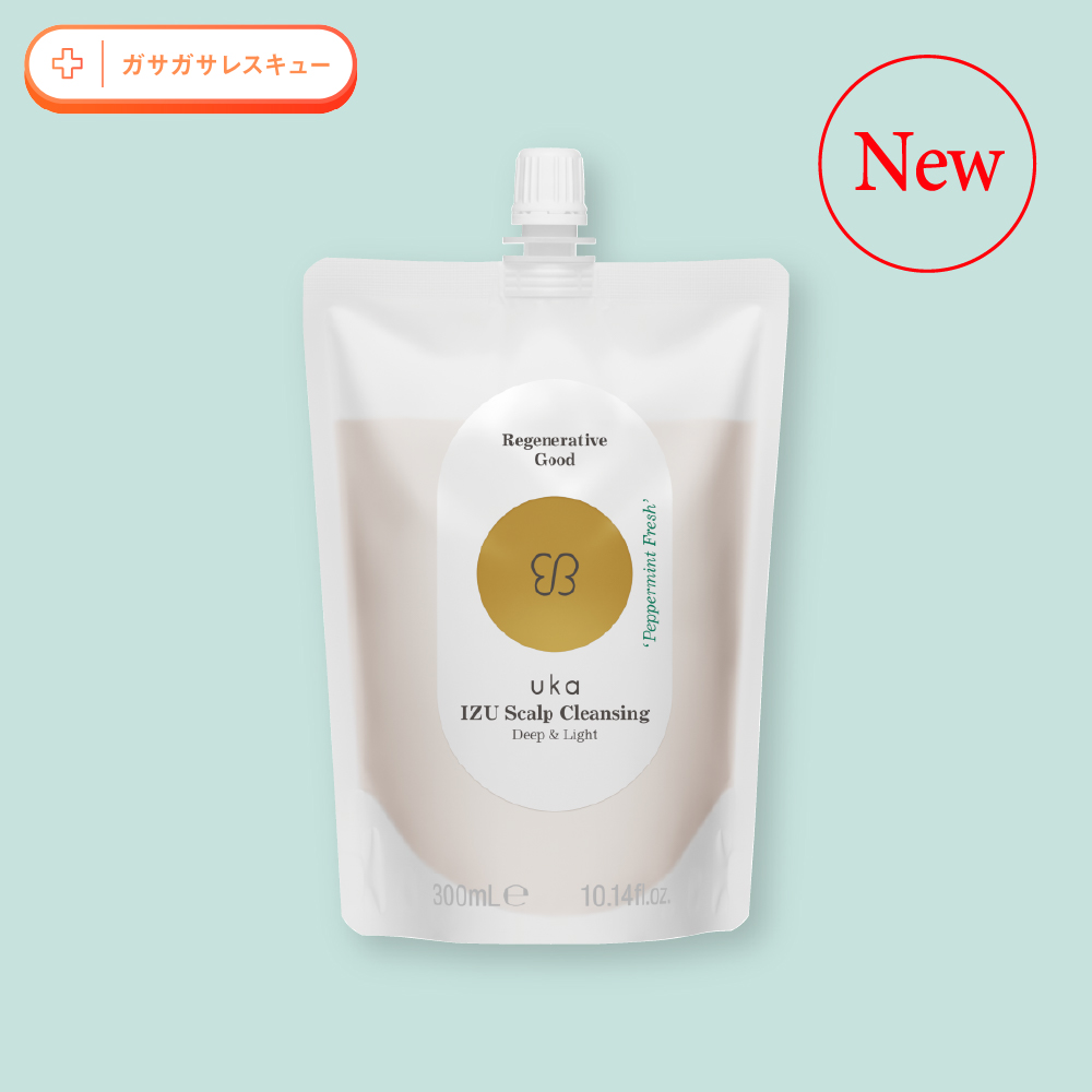 uka IZU Scalp Cleansing Deep & Light ‘Peppermint Fresh’ 300mL Refill