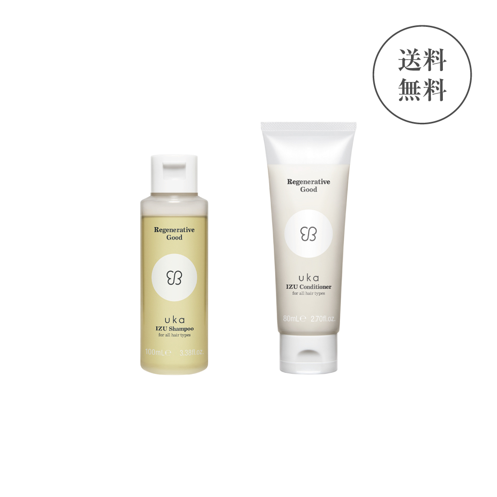 uka IZU Shampoo&Conditioner for all hair types お試しset