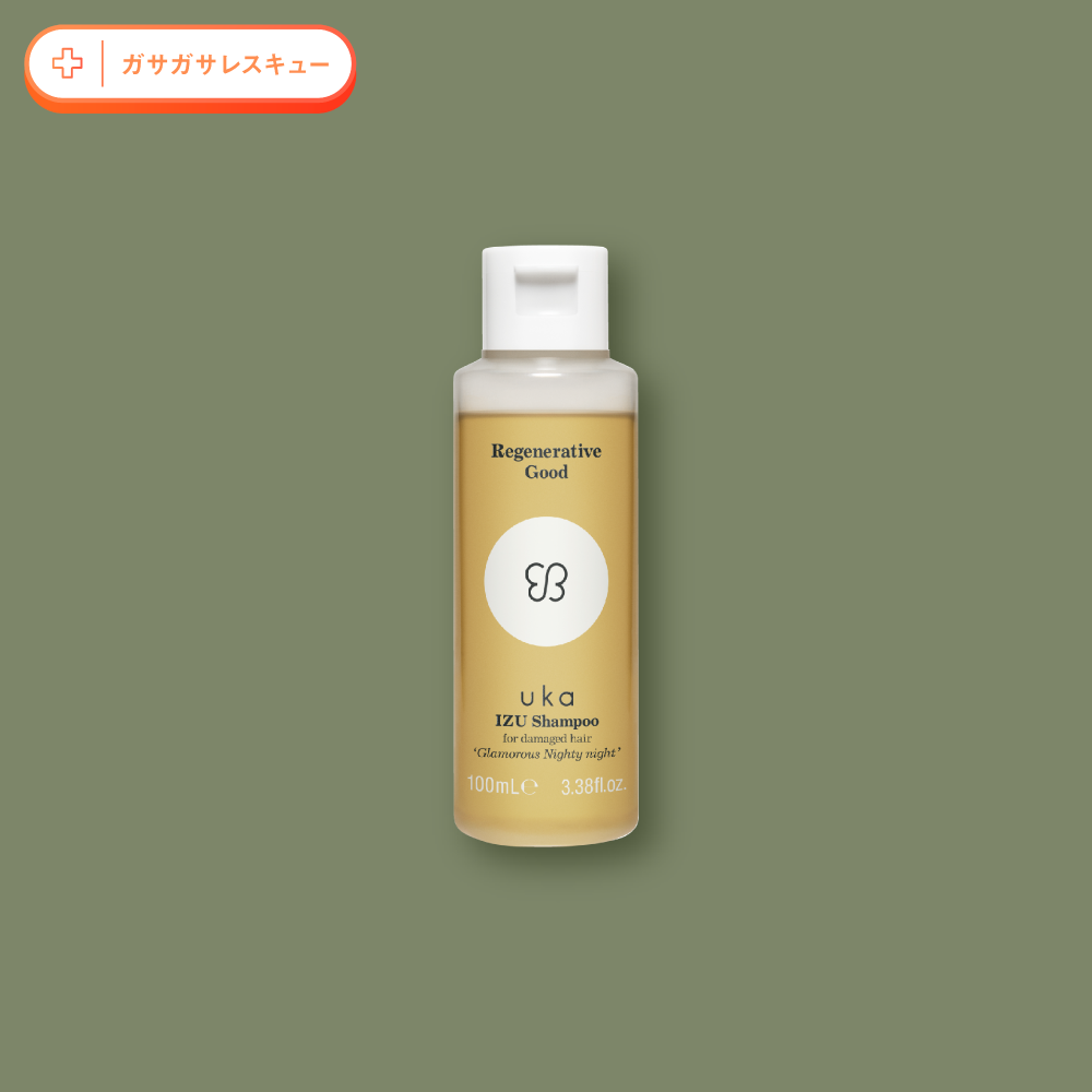 uka IZU Shampoo for damaged hair 'Glamorous Nighty night' 100mL Bottle